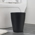 Feisco 2-Pack Small Round Trash Can, Plastic Wastebasket for Bathroom, Bedroom, Kitchen, Office (Black)