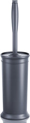 UPTRONIC Toilet Brush Set, Toilet Bowl Brush with Extra Long Handle, Durable Bristles, Covered Holder for Bathroom