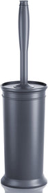 UPTRONIC Toilet Brush Set, Toilet Bowl Brush with Extra Long Handle, Durable Bristles, Covered Holder for Bathroom