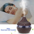 Portable Mini Humidifier for Bedroom, 300ML Ultra Quiet Cool Mist Air Diffuser with 7 Colors Night Light, USB Charging