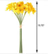 Tinsow 15.8 Inches Artificial Daffodil Flowers, Fake Silk Flower Arrangement for Home Wedding Decor (Yellow, 12)