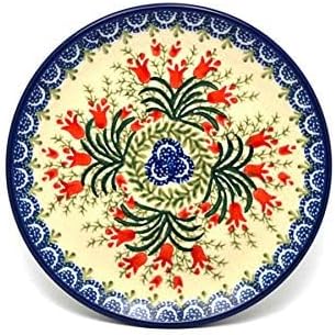 Polish Pottery Bread & Butter Plate (6 1/4") - Crimson Bells