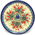 Polish Pottery Bread & Butter Plate (6 1/4") - Crimson Bells