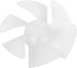 10Pcs Mini Plastic Fan Blades, Small Power Hair Dryer Fan Leaves Motor Accessories Replacement