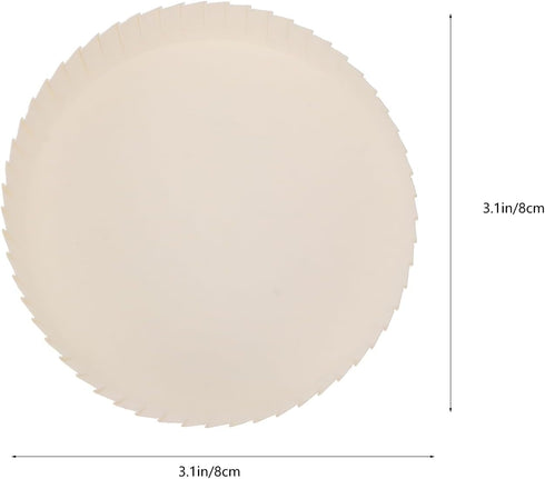 DOITOOL 100 PCS Disposable Paper Cup Covers - Recycled Hot Cup Lids for Cafe, Hotel, KTV Bars (3.1 Inch)