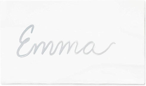 Bright Creations 20-Pack Clear Acrylic Place Cards for Seating, Wedding Guest Names, Table Settings, 3.5 × 2 in