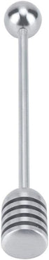 Fdit Solid Stainless Steel Honey Dipper Drizzler Stirrer Spoon Mixing Stick Tool
