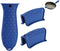 Silicone Hot Pan Handle Holder - 3Pcs Heat Resistant Non-Slip Rubber Covers for Kitchen Cookware, Blue