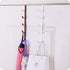 5 Layers Over The Door Hook Organizer Rack Hanger, Pack of 2 (Black) for Backpack Handbag