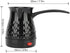 Diydeg 600ml Stainless Steel Electric Turkish Coffee Maker, Removable Anti-Scald Handle for Arabic Greek Coffee