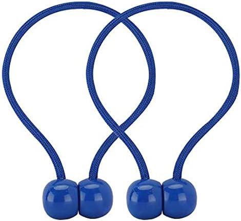 2 Pack Magnetic Curtain Tiebacks, Decorative Window Curtain Buckle Clips for Office/Home (Royal Blue) (DAFENG)