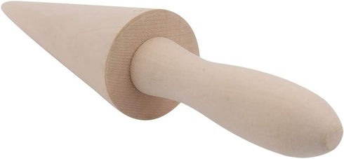 Ice Cream Cone Mold, Wooden Waffle Cone Roller, 9.1in Baking Tool for Pastry