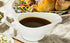 Nucookery Large Classic Gravy Boat with Warmer, 17 Oz, White Fine Porcelain, Microwave & Freezer Safe