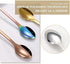 6-Pack Rainbow Colorful Coffee Spoons, Stainless Steel Teaspoon for Dessert, Espresso