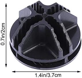 Wire Cube Plastic Connector - 50Pcs for Modular Closet Storage Organizer and Wire Shelving (Black)
