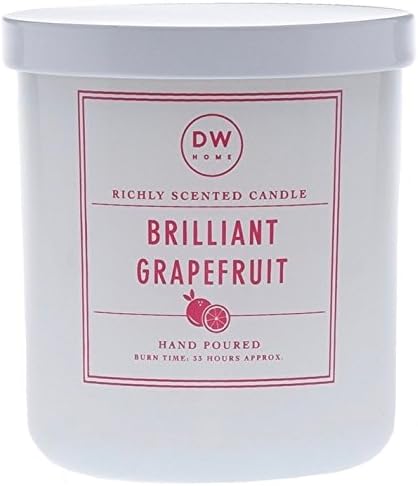 DW Home Brilliant Grapefruit Scented Soy Wax Blend Candle