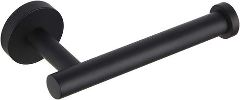 GERZ Bathroom Toilet Paper Holder, SUS 304 Stainless Steel Matte Black Wall Mount Tissue Roll Holder