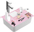 Bathroom Sink Cover, Foldable Makeup Brush Cleaning Mat, Silicone Sink Topper, Heat Resistant Makeup Organizer