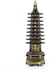 FTVOGUE Chinese Tower Model Crafts Miniature Ornaments for Office Home Desktop Decor