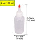 12 Pack Empty 4-Ounce Plastic Squeeze Bottles with Red Tip Caps, Multipurpose Squirt Bottle for Various Uses