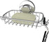 Soap Dish for Shower with Suction Cup, Rustproof 304 Stainless Steel Basket Holder with Razor Hooks for Bathroom