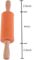 Koogel 9 Inch Mini Rolling Pin - 2 PCS Wooden Handle Rolling Pin for Kids Dough Rollers in Home Kitchen