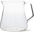 Fellow Mighty Small Glass Carafe, Manual Pour Over Coffee Beaker and Tea Steeper, 16.9 oz Clear Container
