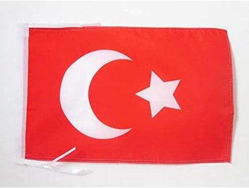 AZ FLAG Ottoman Empire Flag 18'' x 12'' cords - Turkish Empire