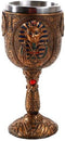 Pacific Giftware Egyptian Pharaoh King Tutankhamun Golden Wine Goblet with Stainless Steel Liner, 6oz