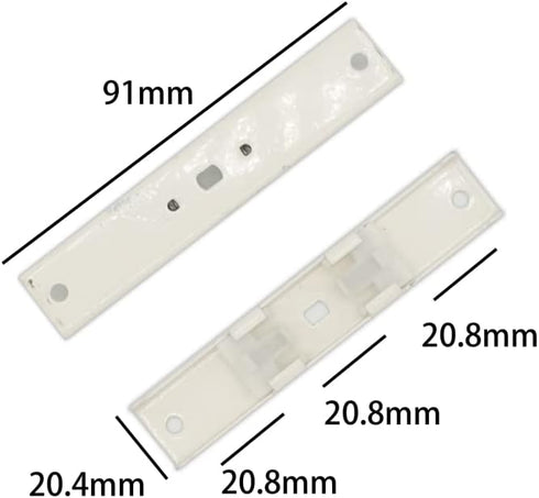 Track Ceiling Mount Brackets (6 PCS), Special Accessories for Ceiling Curtain Track with 12 Screws
