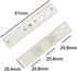 Track Ceiling Mount Brackets (6 PCS), Special Accessories for Ceiling Curtain Track with 12 Screws