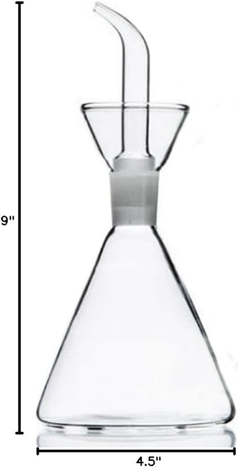 ELETON Olive Oil Dispenser Bottle - Glass with No Drip Bottle Spout - Pourer Dispensing Bottles for Kitchen - 16 oz