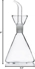 ELETON Olive Oil Dispenser Bottle - Glass with No Drip Bottle Spout - Pourer Dispensing Bottles for Kitchen - 16 oz