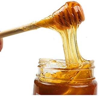 LASSUM 10 3 Inch Pieces Wood Honey Dippers Sticks, Mini Honey Dipper Stick for Honey Jar Dispense Drizzle Honey