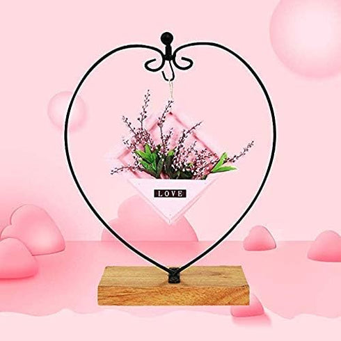 Archi Heart-Shaped Iron Pothook Stand for Terrariums and Pictures