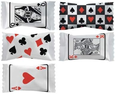 Naturejam Casino Game Cards Peppermint Balls 100 Count-Great for Game Gambling Nights-Individually Wrapped