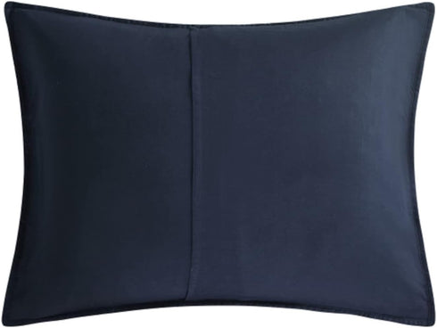 Nautica Sham, Cotton Quilted Bedding Set with Envelope Closure, Pre-Washed Softness (Adelson Blue, 20" x 26")