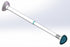 Spring Tension Curtain Rod, 28 to 48 inches Adjustable, 5/8 Inch Diameter, White, (Pack of 1)