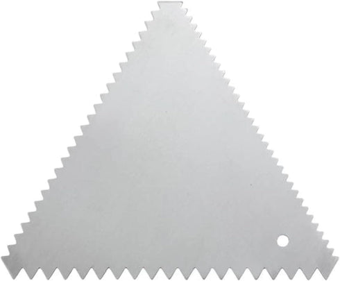 Winco 6-Piece Stainless Steel Triangle Decorating Combs Set