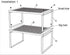 NEX Kitchen Shelf Organizer - Set of 2 Cabinet Shelf Organizer Spice Rack, Stackable Metal, Silver
