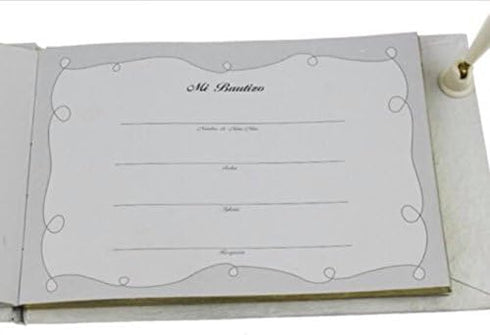 Mi Bautizo Theme Guest Book, Mi Bautizo Guest Book