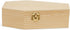 Woodpeckers Halloween Coffin Treat Boxes, Pack of 2, 6 Inch Wood Coffins for Crafts and Party Treats