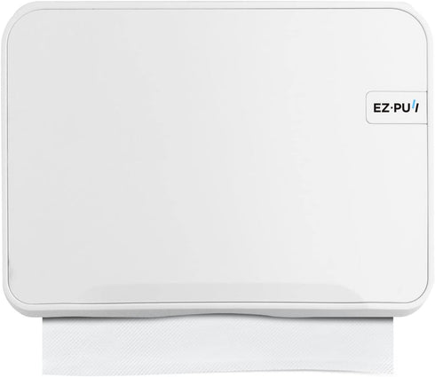 EZbrnd Wall Mount MULTIFOLD Paper Towel Dispenser for Kitchen/Bathroom/Office/RV/Airbnb, White, 3200-EZ