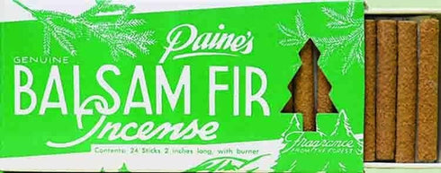 Fragrance of the Forest, 24 Balsam Sticks and Holder, Paine's Fir Balsam Incense