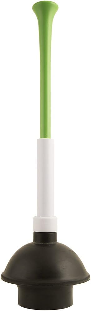 PlumbCraft 14-18-in. Stow-Away Plunger, Heavy Duty Toilet Plunger with Adjustable Handle, 7503500
