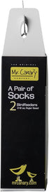 Yellow Finch Sock Feeders - Pair of Socks, 2pk, Seed-Filled All-Season Feeders, 24oz Total