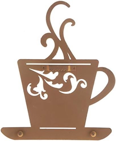 Everydecor Yellow Metal Coffee Cup Wall Decor