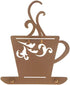 Everydecor Yellow Metal Coffee Cup Wall Decor