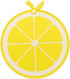 Plastic Fruit Cutting Board for Kitchen, BPA Free, Small Size, Dishwasher Safe, 12 x 10.5 inch (Lemon)