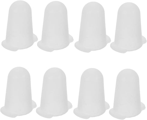 LIFKOME 8pcs Cake Frosting Tip Covers, Silicone Piping Tip Sleeves, Protective Cap Bakeware Set